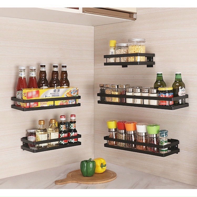 Kệ Đa Chức Năng Dán Tường Bằng Thép Sơn Tĩnh Điện 1 Tầng PaKaSa Kèm Miếng Dán - Hàng Chính Hãng