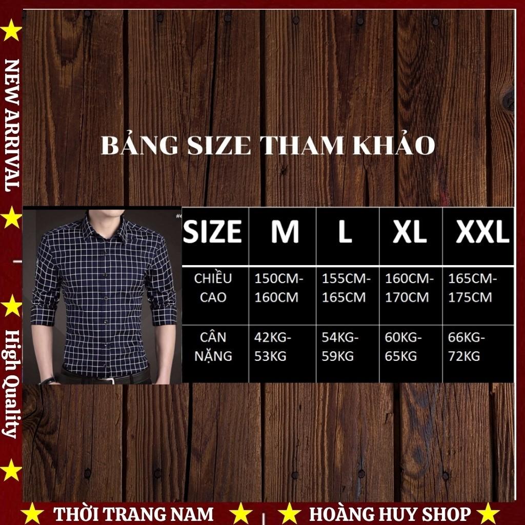 Áo Sơ Mi Nam Cổ Bẻ H&amp;H-SM04 Dài Tay Phối Kẽ Sọc Phong Cách Hàn Quốc - Hoàng Huy