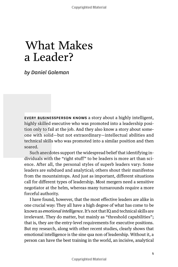 Harvard Business Review's 10 Must Reads: On Leadership