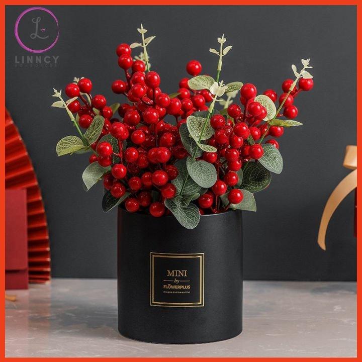 Hoa giả, bình hoa cao 20-35cm nhiều mẫu trang trí bàn, kệ tủ, giá sách
