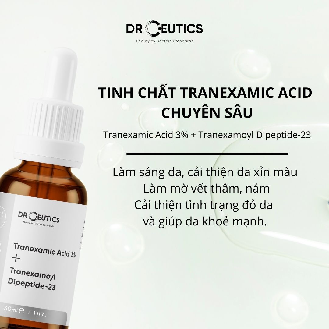 Tinh Chất Làm Mờ Nám Sáng Da Giảm Đỏ DrCeutics Tranexamic 3%