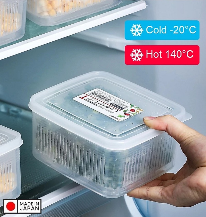 Bộ hộp thực phẩm 2 lớp Nhật Bản 1.1L