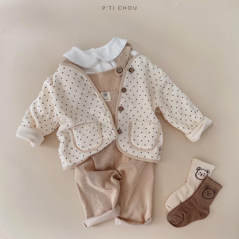 P'ti chou - Áo Khoác Muslin hai mặt Cho Bé Trai Bé Gái từ 9m - 5y