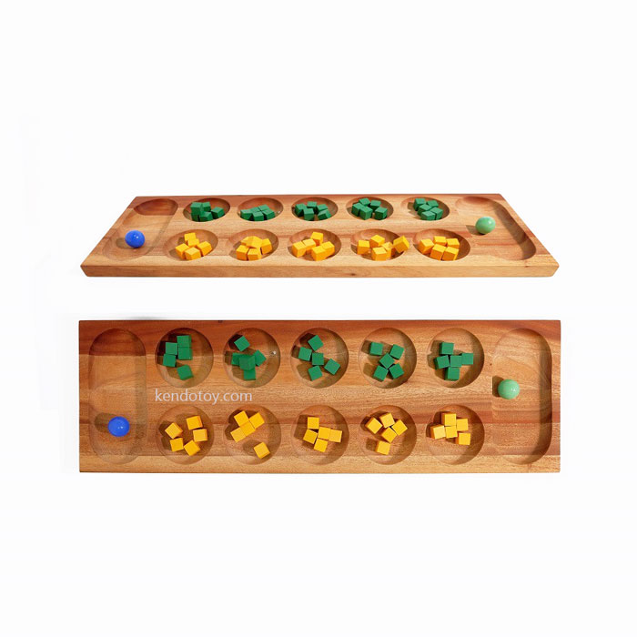 Trò chơi ô ăn quan | Đồ chơi gỗ truyền thống, ô quan bằng gỗ cao cấp an toàn, đồ chơi ô ăn quan gỗ tự nhiên
