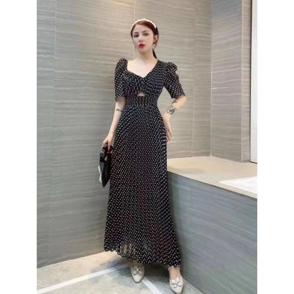 ĐẦM MAXI BI NHÍ LỆCH VAI