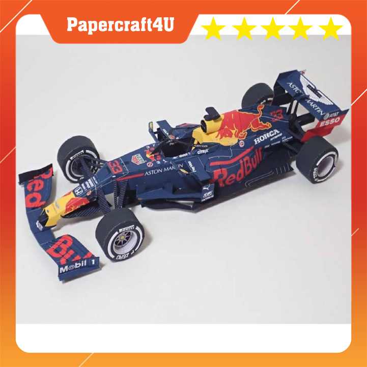 Mô hình giấy xe đua F1 RB16B đội Red Bull Racing tỉ lệ 1/18