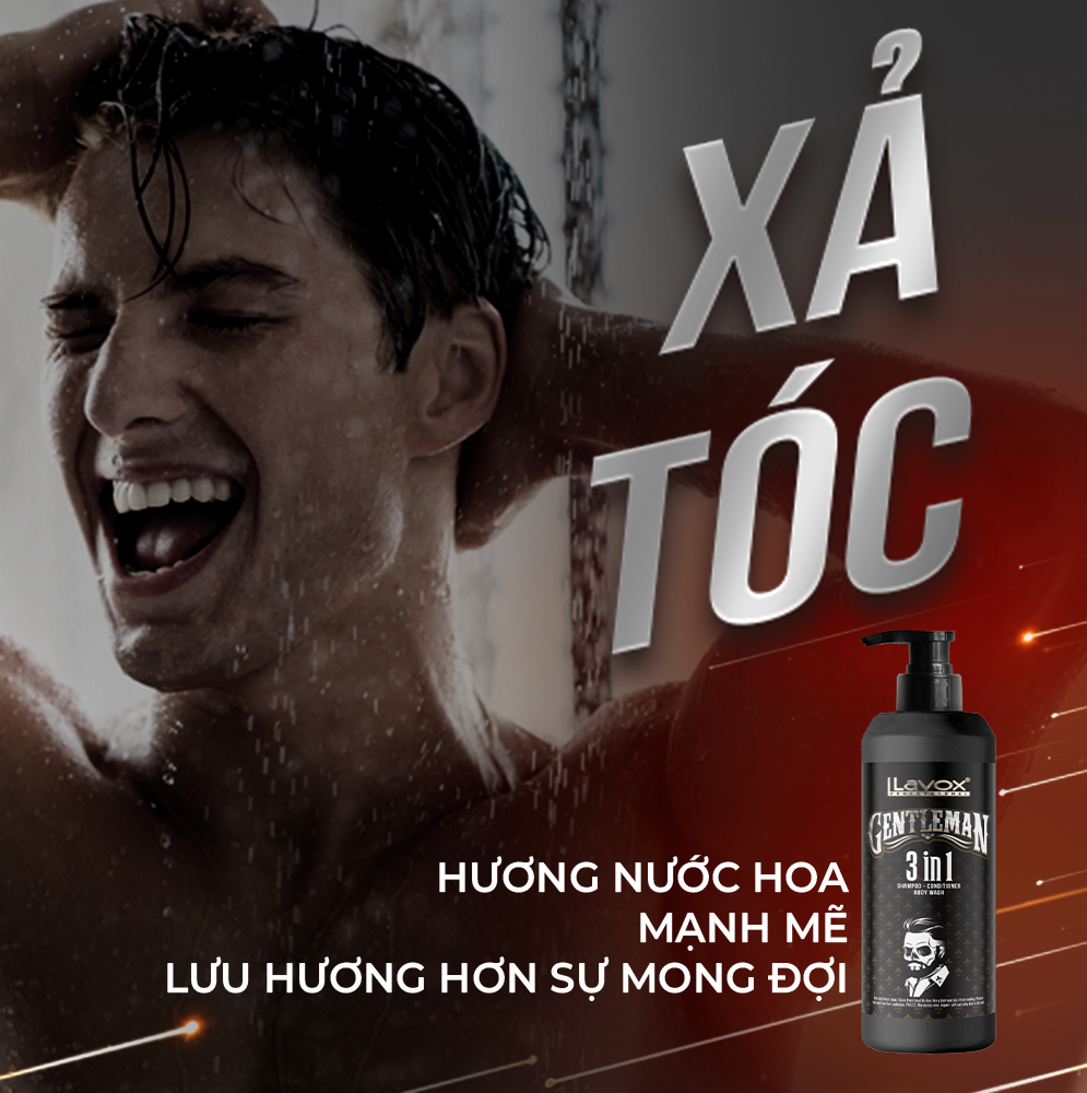 Dầu Gội - Xả - Tắm 3 In 1 Gentlemen