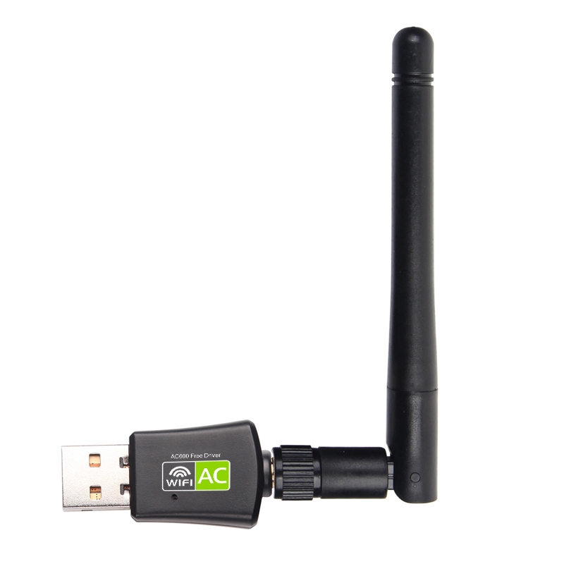 USB bắt Wifi không dây băng tần kép 5GHz 2.4GHz 600Mbps cho máy tính/laptop