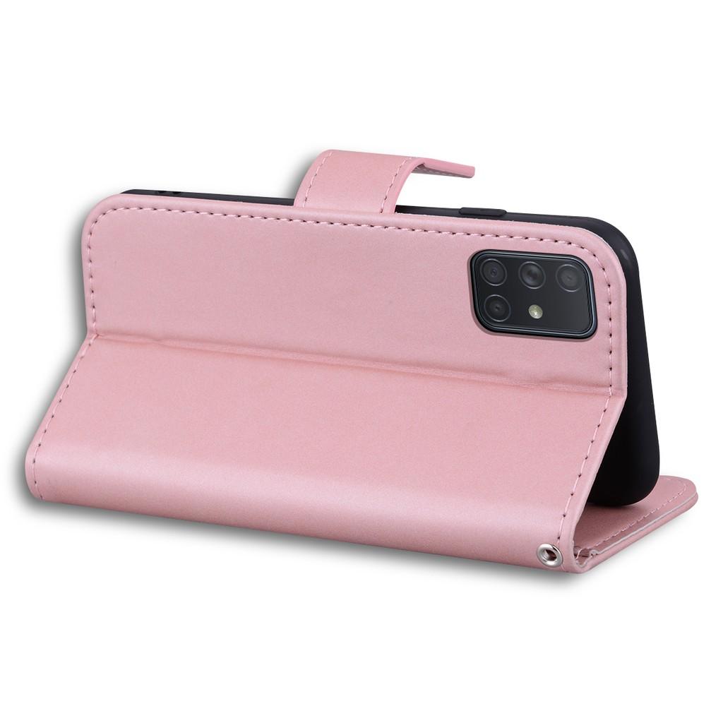 Ốp lưng da ví gập cho Samsung Galaxy Note10 Lite M51 M31 A51 A71 A21S A31 A41 A21 A11