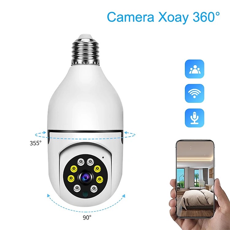 Camera IP Yoosee YKT2209 3.0Mpx Hình Bóng Đèn - Hàng Nhập Khẩu