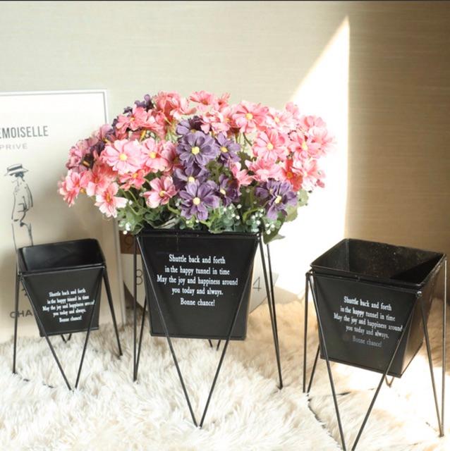Hoa giả - Cụm hoa cánh bướm từ lụa mềm mại cao 33cm, hoa cô dâu, hoa decor trang trí xinh xắn