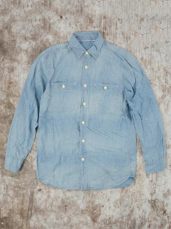 Áo Sơ Mi Nam CASAMODA MEN DENIM WORK SLIM-FIT LONG-SLEEVE SHIRT - SIZE S/M/L