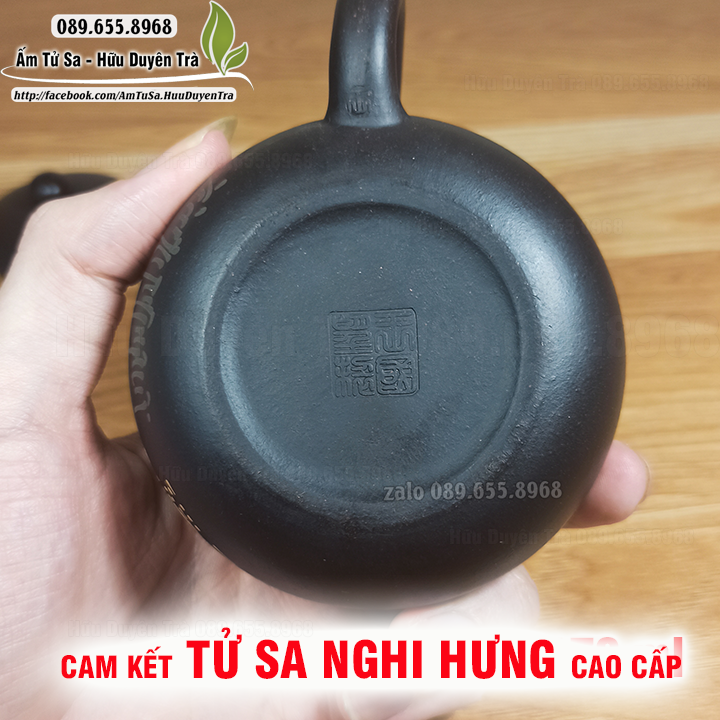 Ấm trà Tử Sa NGỌC LIÊN ĐĂNG (cao cấp) - ấm tử sa nghi hưng dùng trà đạo cùng trà ô long, trà mạn,trà thái nguyên,trà sen