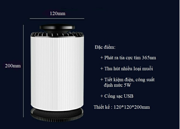 Máy bắt muỗi V4 DGS-150 ( Tặng kèm củ sạc điện thoại )