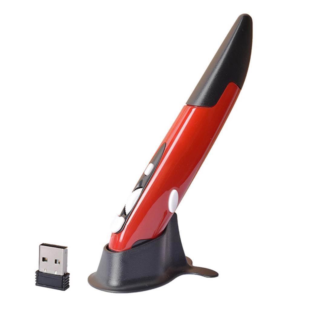 Chuột Quang Không Dây 2,4 GHz Chuột Nhận USB Máy Tính Xách Tay Vẽ Viết