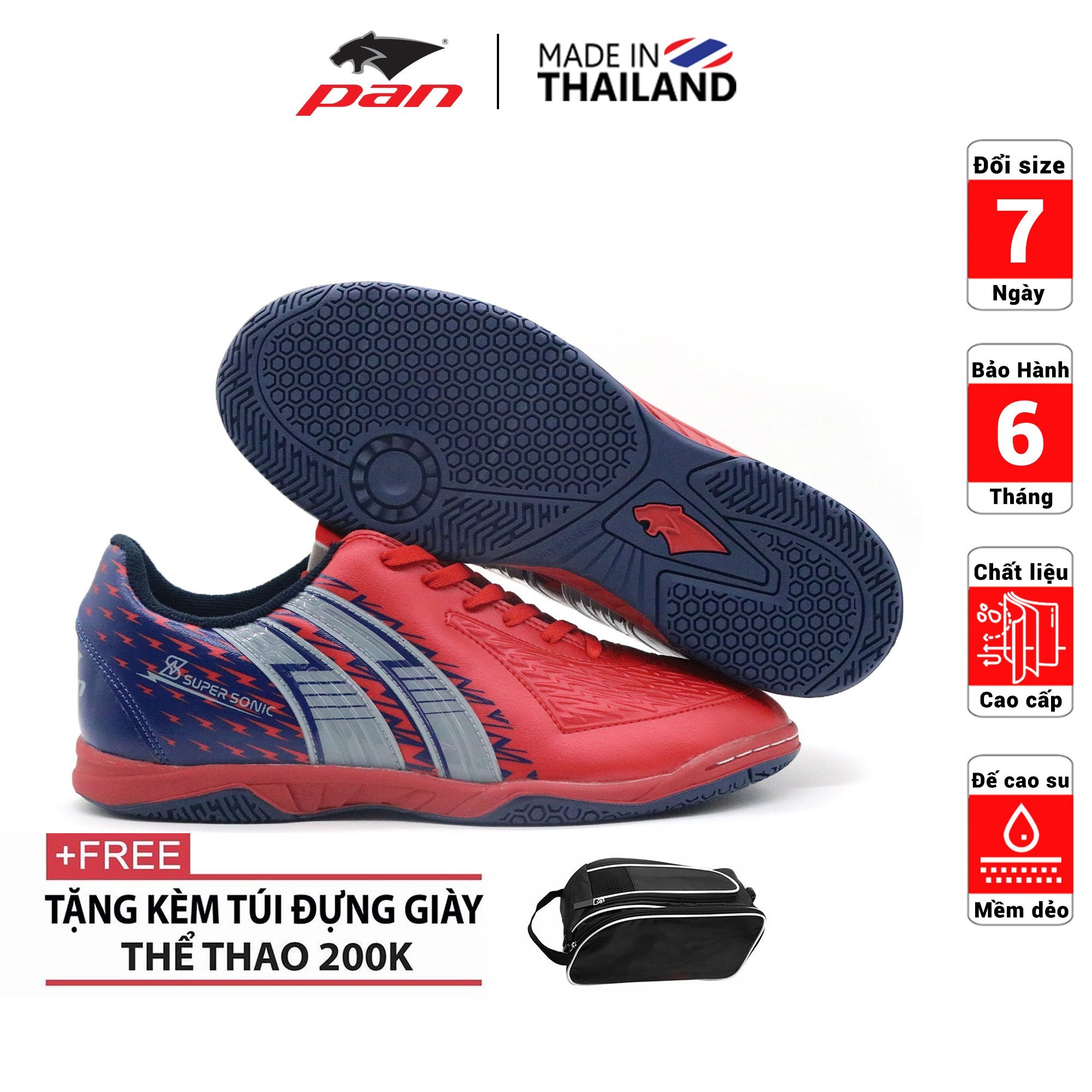 Giày đá banh sân Futsal - Super Sonic S 2021 IC (Tặng túi đựng giày