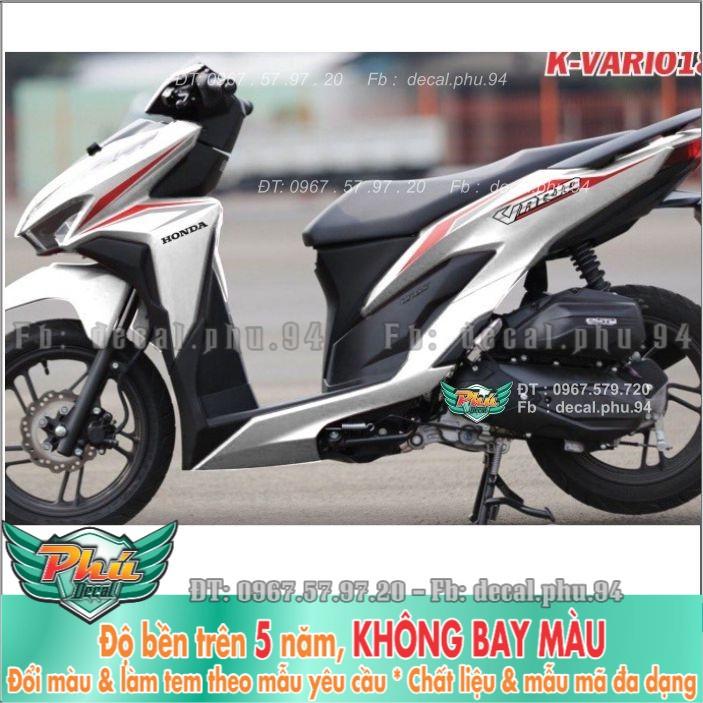 Tem rời Vario Chỉ đỏ xe trắng