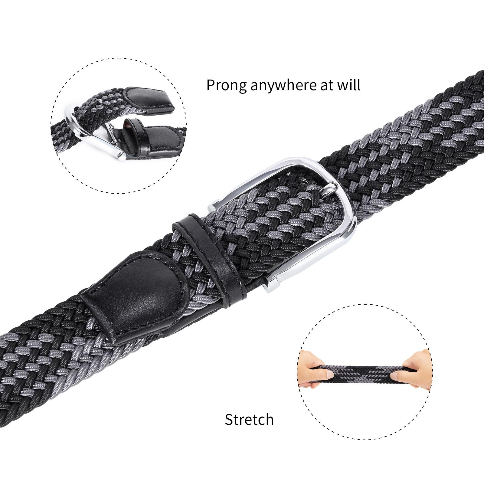 Hreamky Nam Dây Vải Lớn Thun Thắt Lưng Nữ Quần Jean Thu Dây Tặng Hộp Bao Bì