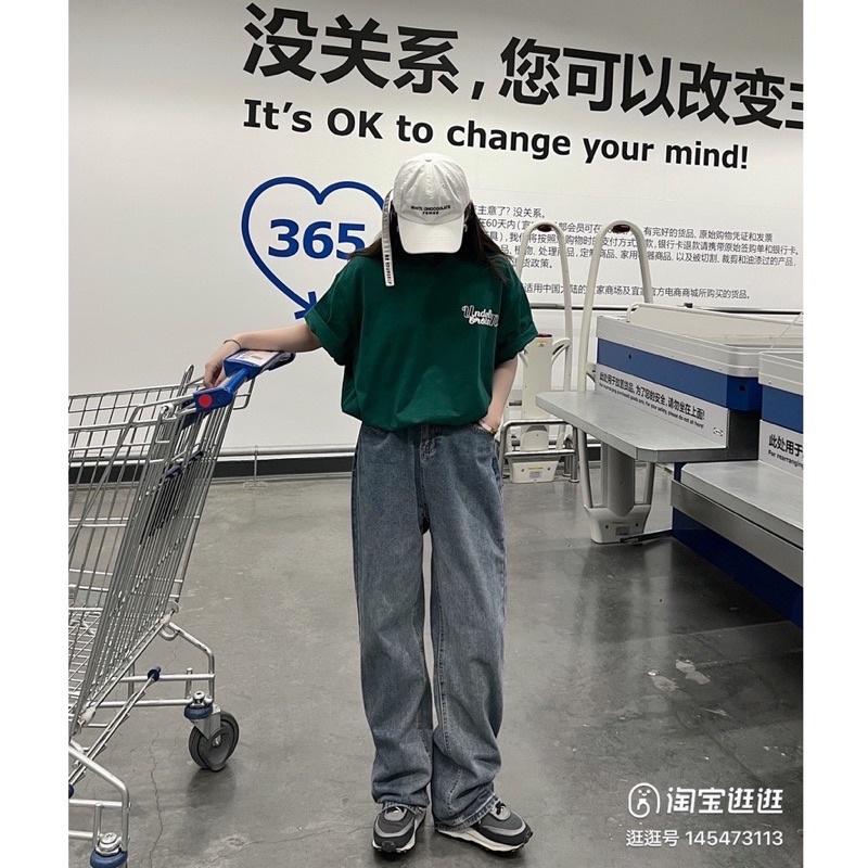 Áo Thun Tay Lỡ Unisex UNDER BROKEN màu XANH LÁ/TRẮNG /Nam nữ unisex/ Áo phông cổ tròn form rộng Jaystoree ️