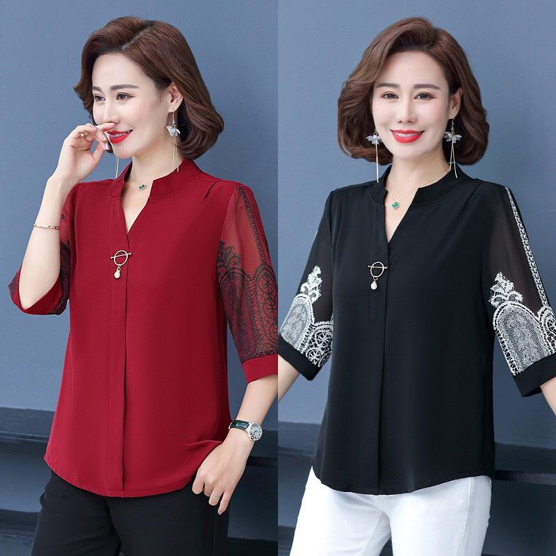 ️Có Big Size️Áo Kiểu Trung Niên Cho Bà Cho Mẹ Tay Dài Cổ Đức Sang TrọngÁO SƠ MI CÔNG SỞ TRUNG NIÊN SANG TRỌNG, LỊCH SỰ