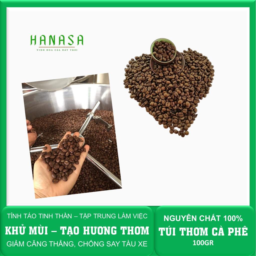 Túi thơm cà phê 100% nguyên chất khử mùi, chống say tàu xe