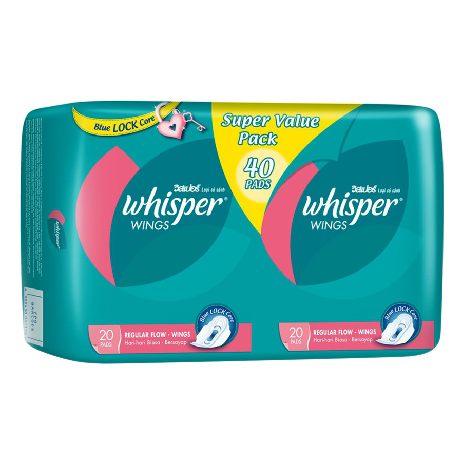 Băng Vệ Sinh Whisper Dòng Cơ Bản Có Cánh Cho Ngày Thường