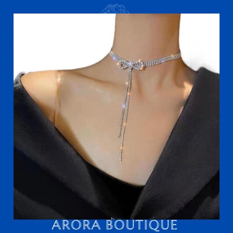 Vòng cổ đính đá phong cách thanh lịch nhiều mẫu - Arora boutique