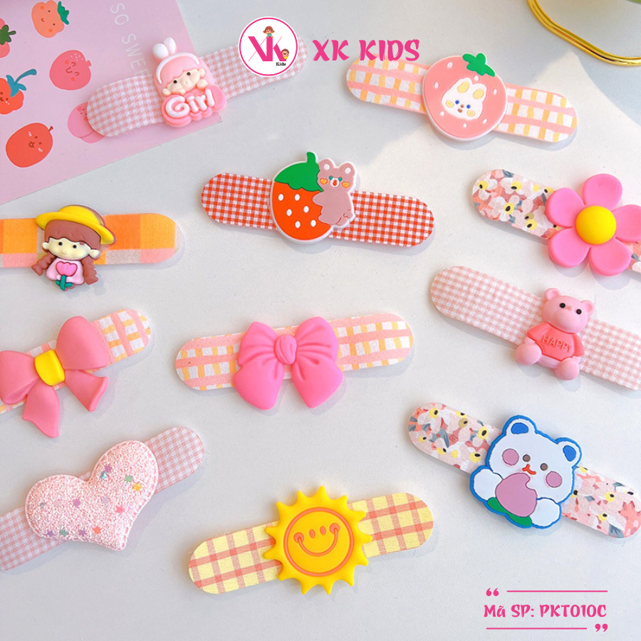 Set 3 băng đô tóc bé gái nhiều hình XK KIDS PKT010C