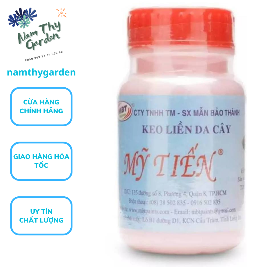 Keo liền da cây Mỹ Tiến hũ 100gr