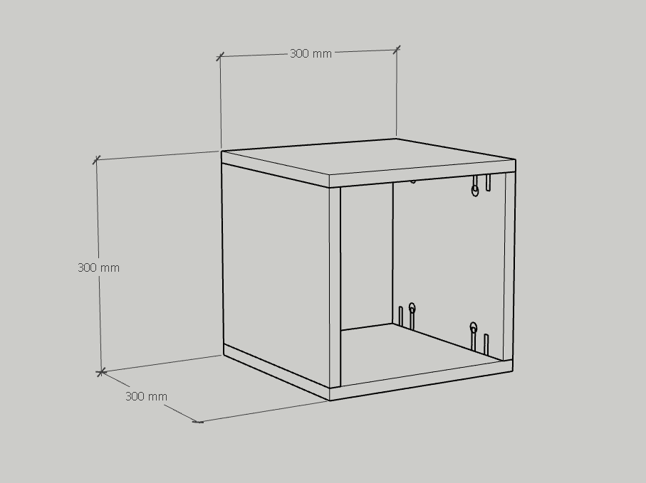 [Happy Home Furniture] ZANE , Kệ trang trí size nhỏ ,30cm x 30cm x 30cm ( DxRxC), KSA_041