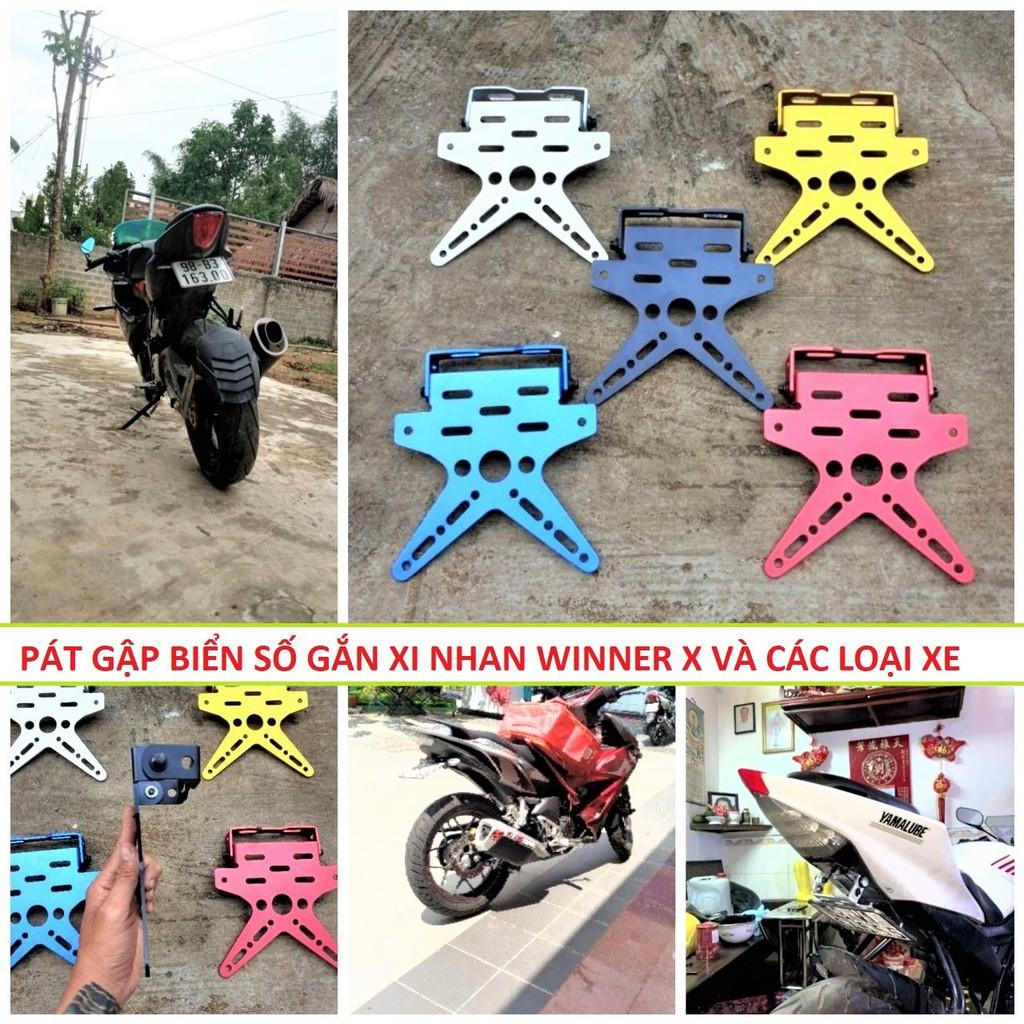 Pát gập biển số Winner x , R15 , GSX 150 và các loại xe khác