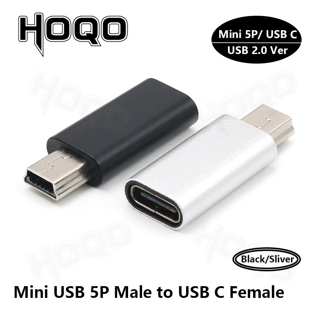 Bộ chuyển đổi USB C đến Mini USB 2.0 Loại C thành công cụ chuyển đổi nam sang Mini USB cho GoPro MP3 Player Dash Cam Camera kỹ thuật số GPS