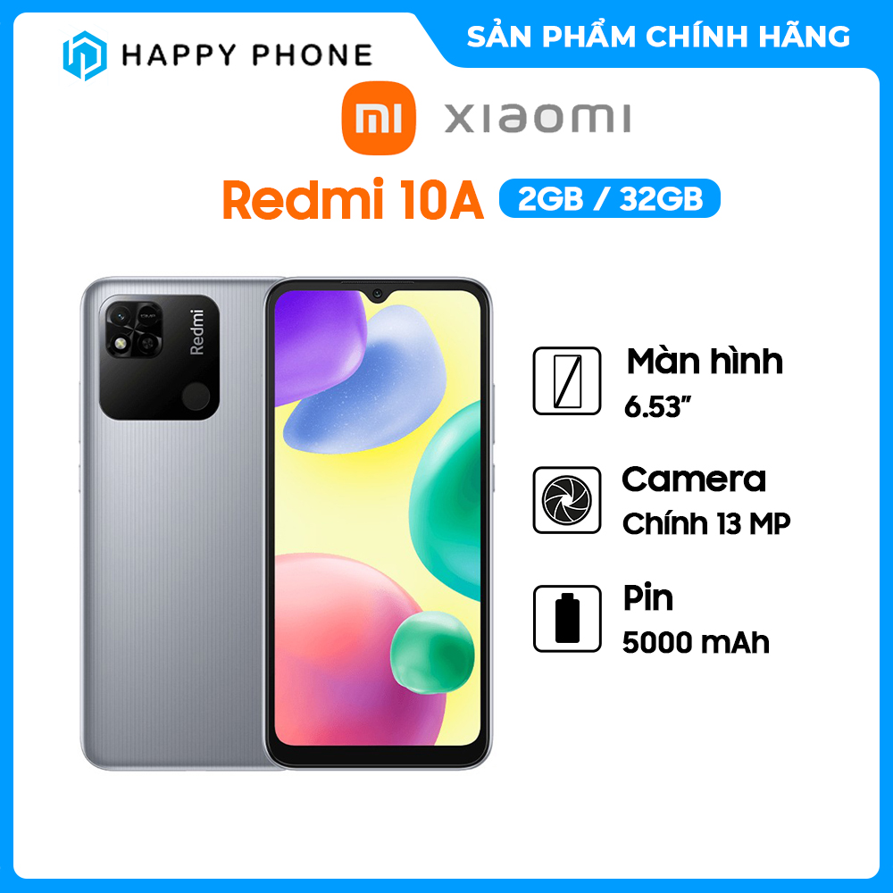 Điện thoại Xiaomi Redmi 10A (2GB/32GB) - Hàng Chính Hãng