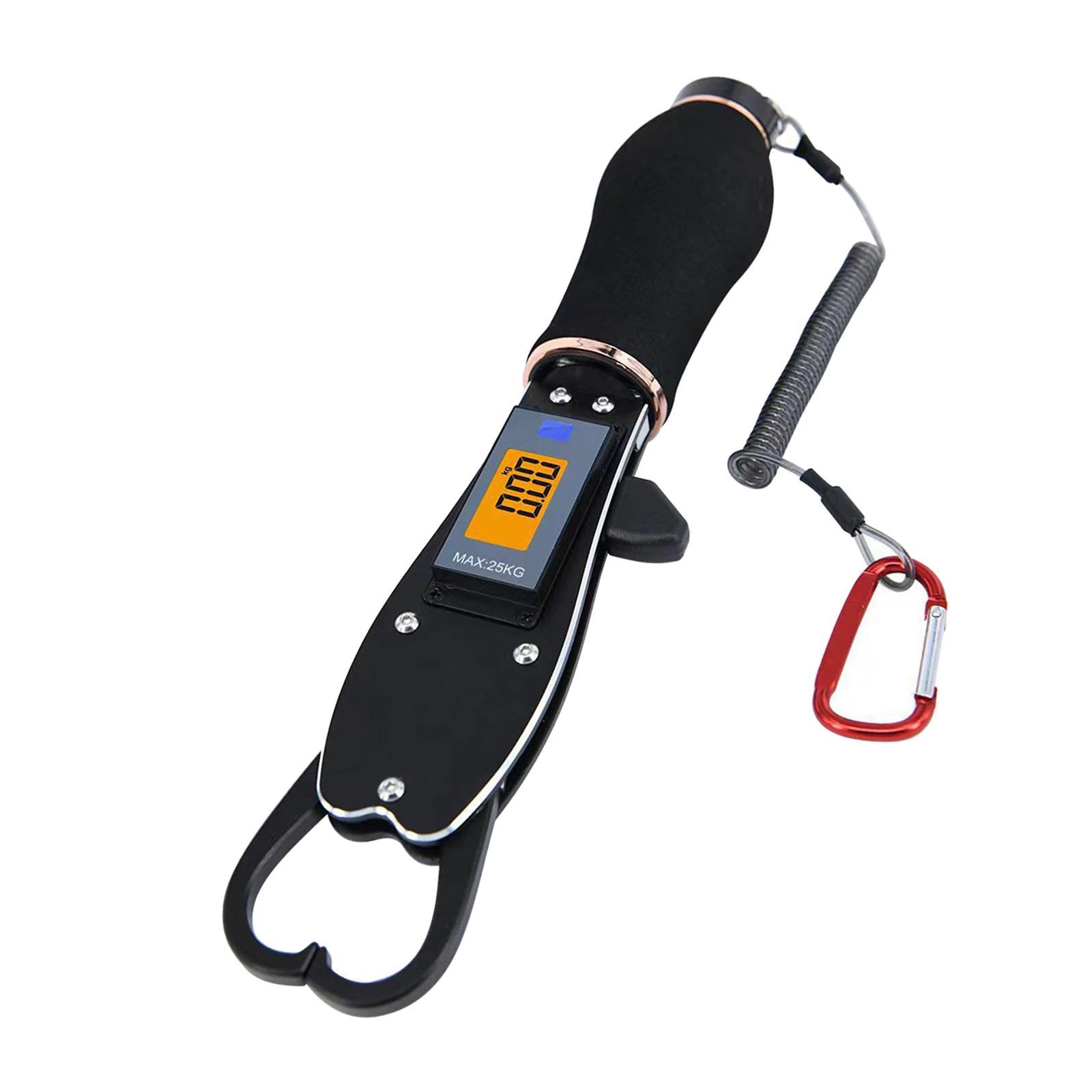 Fish Lip Gripper Fish Lip Grabber with Scale Multifunctional Waterproof Portable Professional Saltwater Heavy Duty Fishing Scale Fish Holder