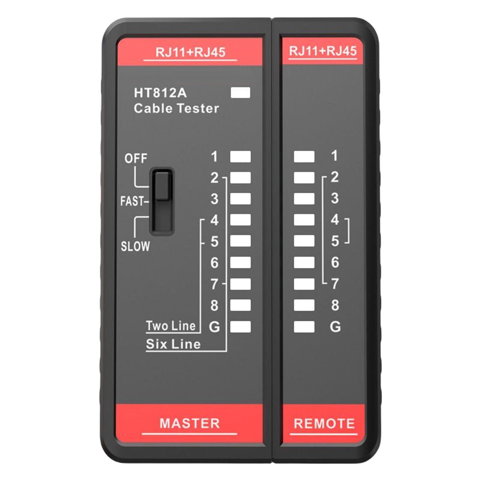 Network cable Tester Network Maintenance 2P/4P/6P/8P Cable Recognize