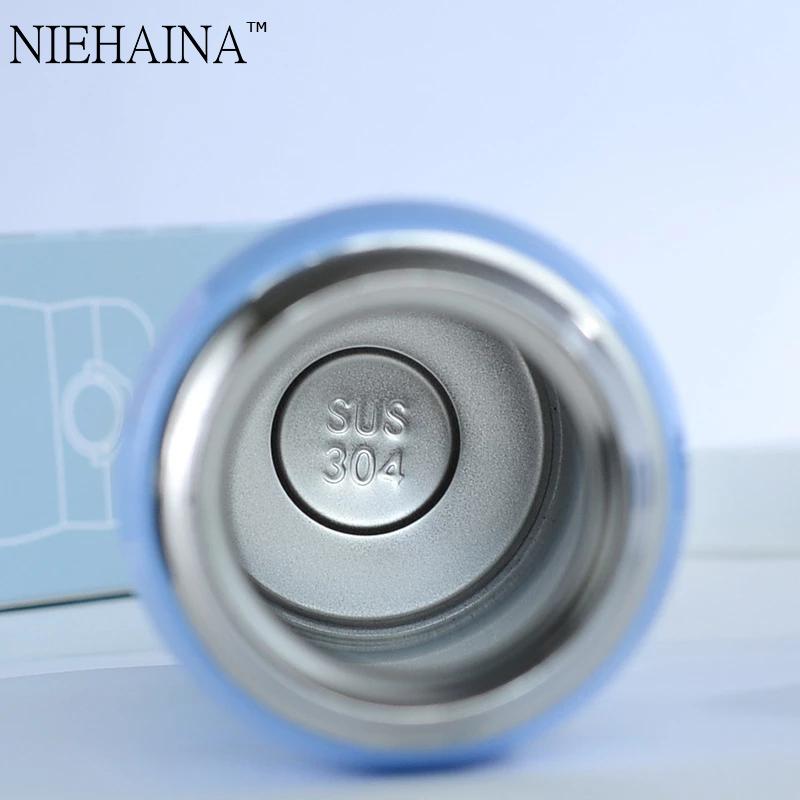 500Ml Giữ Nhiệt Màu Thép Không Gỉ 304 Hoạt Hình Dễ Thương Nảy Bình Giữ Nhiệt Chân Không Nước Cốc Du Lịch