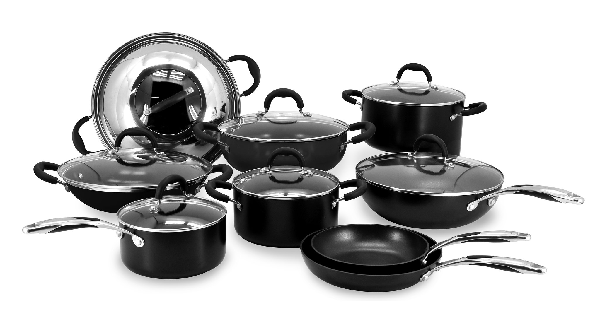 Chảo chống dính sâu lòng bếp từ nhập khẩu cao cấp cao cấp TIVOLI VEGA, Sử dụng bếp từ, nắp kính cường lực, Tiêu Chuẩn Châu Âu
