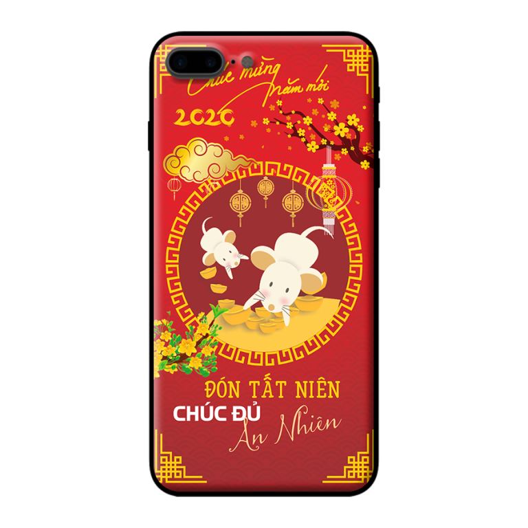 Ốp lưng in cho Iphone 7 Plus/8 Plus Mẫu Tết 2020 - Hàng chính hãng