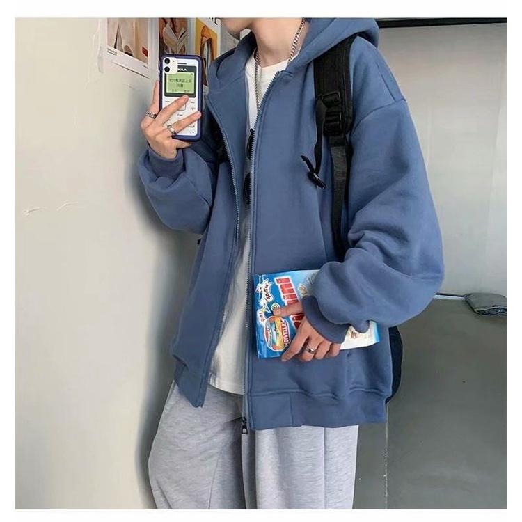 Áo Khoác Hoodie Nỉ Trơn Basic 159