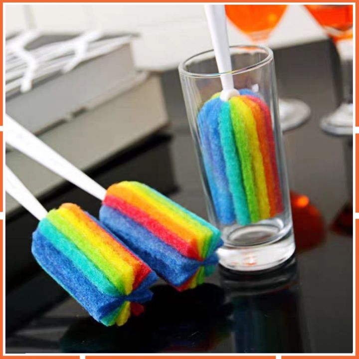 Cây rửa ly nhiều màu