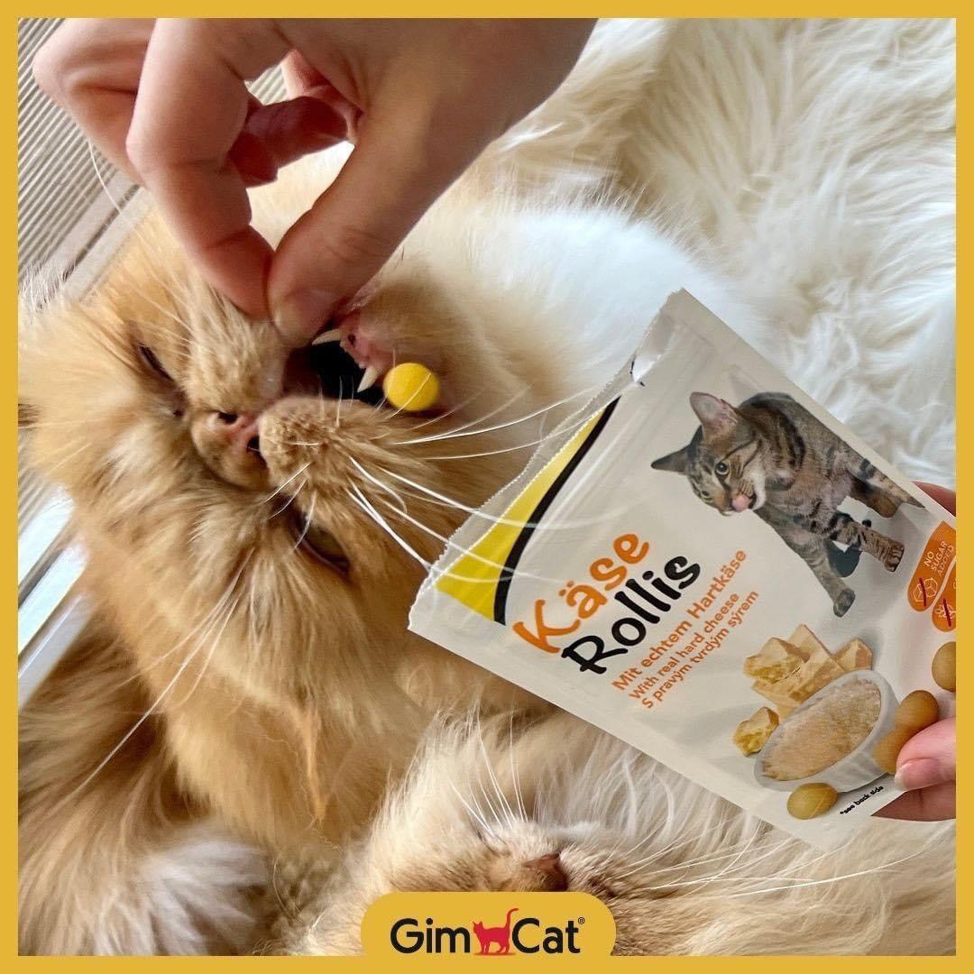 Bánh thưởng Gimcat Tabs /Snack Gimcat dạng viên tròn ngừa búi lông,mượt lông da,tăng đề kháng,giảm stress cho mèo,hỗ trợ tiêu hóa