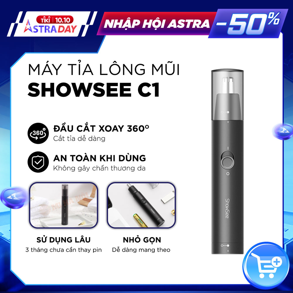 Máy cắt tỉa lông mũi Xiaomi ShowSee Hàng chính hãng