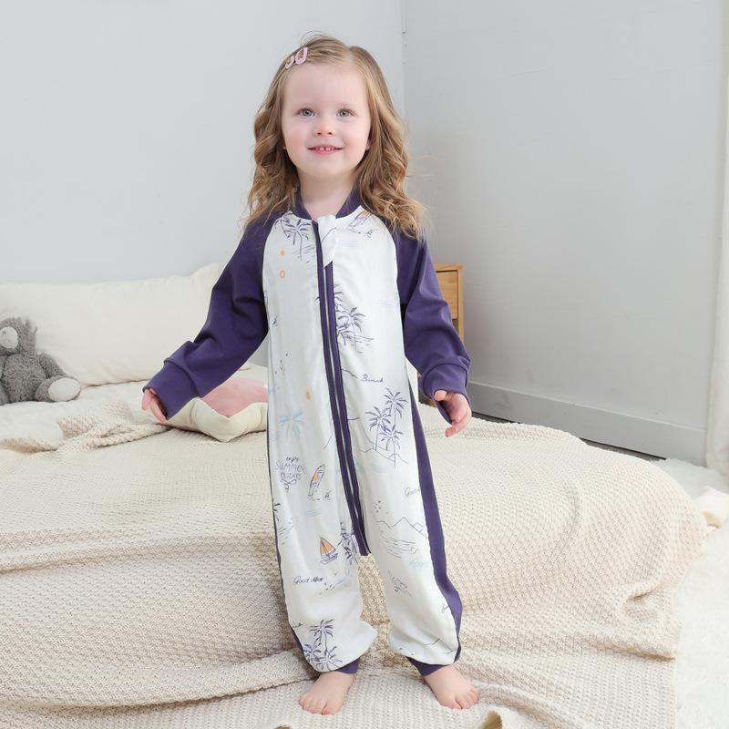 Túi Ngủ Cho Bé Hình Hoạt Hình Infantil Mùa Xuân Cho Cotton Cho Bé Tay Dài Giấc Ngủ Bao Trẻ Em Giường Mềm Trẻ Em Bộ Đồ Ngủ Quần Áo 2021