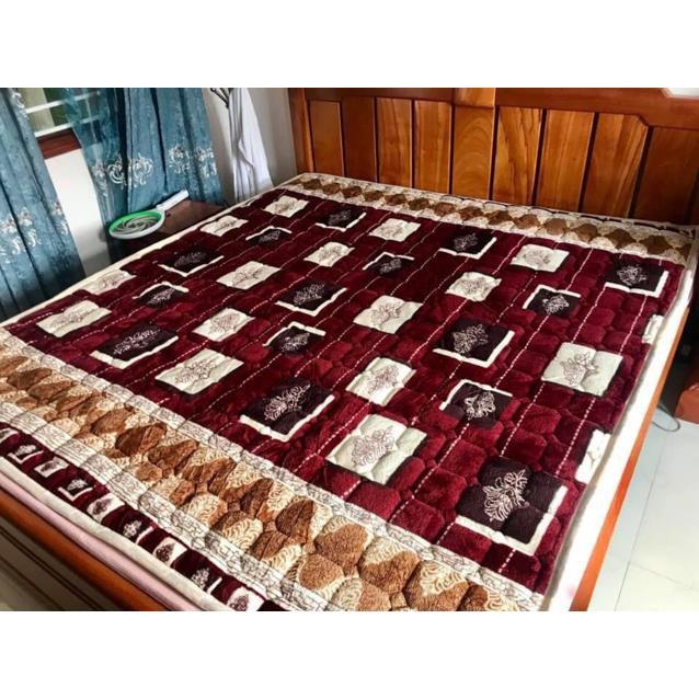 Thảm nỉ trải giường hoa văn siêu ấm