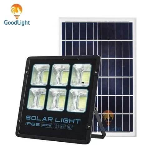 Đèn pha năng lượng mặt trời NP04 100W/200W/300W goodlight giá rẻ, chiếu sáng ngoài trời, chiếu sáng bảng hiệu