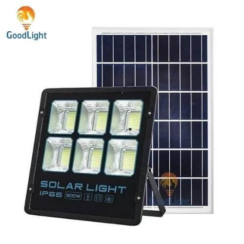 Đèn pha năng lượng mặt trời NP04 100W/200W/300W goodlight giá rẻ, chiếu sáng ngoài trời, chiếu sáng bảng hiệu...
