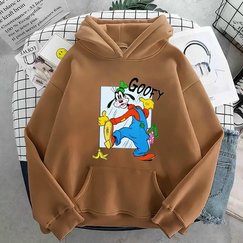 Áo hoodie nam nữ nỉ ngoại in hình Goofy William - DS83, chất nỉ bông dày dặn, nón 2 lớp, thích hợp làm áo cặp