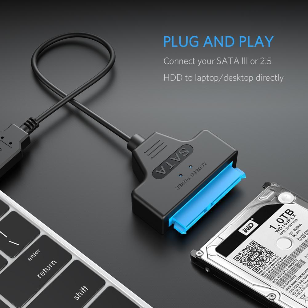 Cáp Chuyển Đổi Usb 3.0 Sang Sata Cho Ổ Cứng 2.5 Ssd/Hdd