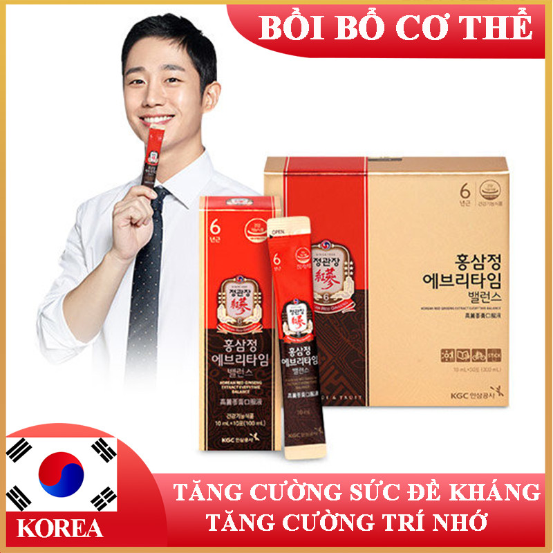 Nước Hồng Sâm Pha Sẵn KGC Choeng Kwan Jang Everytime Balance 30 Gói