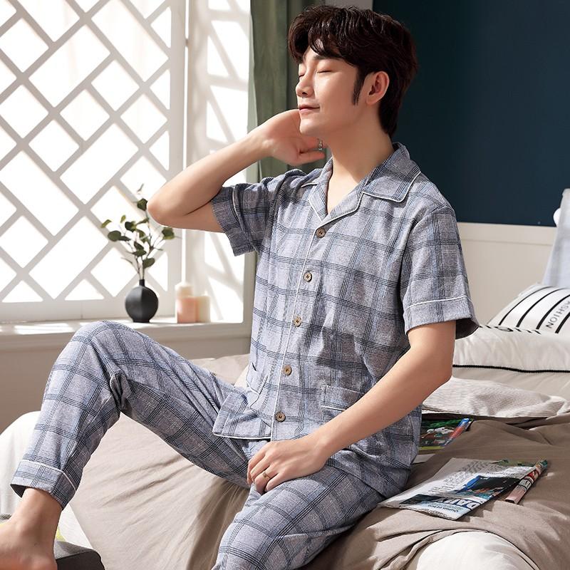 BỘ PIJAMA NAM | ĐỒ BỘ MẶC NHÀ NAM KHỎE KHOẮN SANG TRỌNG, BỘ COTTON MỊN MÁT